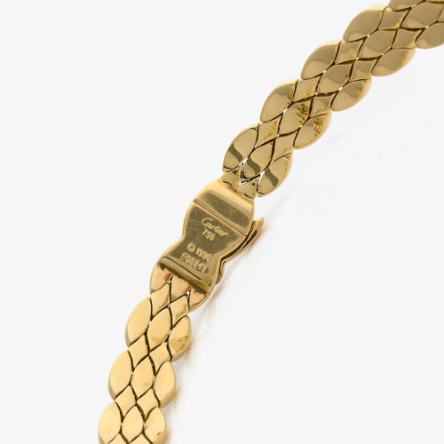Collier CARTIER - Collier Navette en or et diamants 1996 58 Facettes 22721