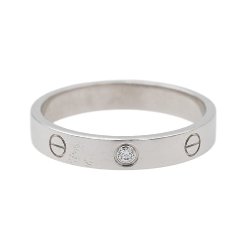 Bague 63 Cartier Bague Alliance Love Or blanc Diamant 58 Facettes 3462665CN