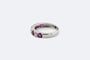 Bague 15 / Oro Bianco Anello in oro bianco con rubini e diamanti 58 Facettes ANL628