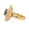 Bague Bague Pompadour Or jaune Saphir 58 Facettes 3746436RV