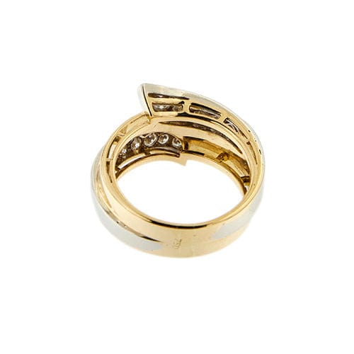 Bague Bague bandeau avec diamants 58 Facettes 35066
