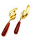 Boucles d'oreilles Boucles d'oreilles en or jaune 18K et cornaline 58 Facettes