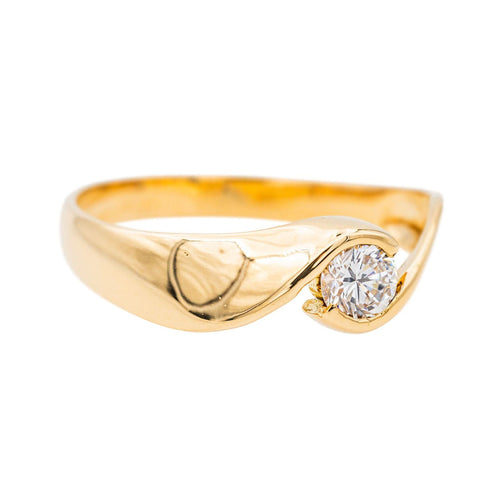 Bague 56 Bague Solitaire Or jaune Diamant 58 Facettes 3655100CN