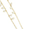 Collier en or jaune avec perles et pierres précieuses