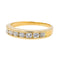 Bague 53 Bague Demi alliance Or jaune Diamant 58 Facettes 3000037CN