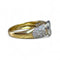 Bague 56 Solitaire illusion en or blanc serti de diamants 58 Facettes 296