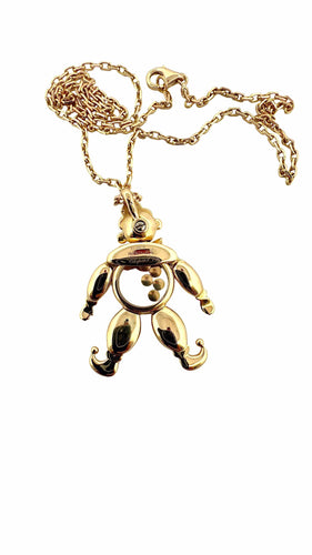 Collier Collier pendentif CHOPARD happy clown en or et pierres précieuses 58 Facettes