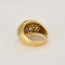 Bague 54 Bague boule or jaune, saphir et diamants 58 Facettes RAM28445