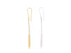 Boucles d'oreilles boucles d'oreilles GUCCI es logo bar or jaune blanc 58 Facettes 258989