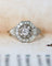 Bague Art Déco Octogonale Platine et Diamants 58 Facettes A11558