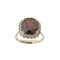 Bague 55 Bague fleur or blanc avec grenat et diamants 58 Facettes 33304