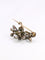 Broche Broche Ancienne Or Argent Diamants Taillés en Rose 58 Facettes 273