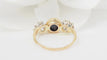 Bague 51 Bague or jaune, cabochon saphir, diamants 58 Facettes 32794
