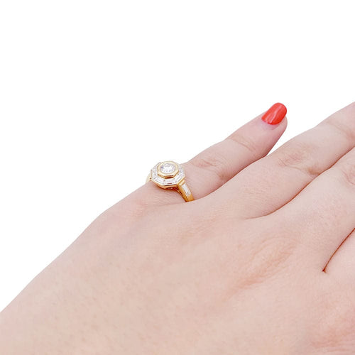 Bague 48 Bague Mellerio or jaune, diamants. 58 Facettes 33761