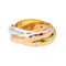 Bague 49 Cartier Bague Alliance Trinity Star Or rose Diamant 58 Facettes 3377194CN