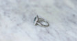 Bague 51 Bague Art Déco Aigue-Marine et Diamants 58 Facettes