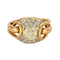 Bague 57 Bague or jaune et platine et diamants 58 Facettes BEA3376