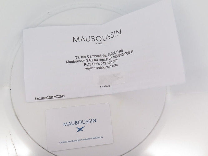 Bague 52 bague MAUBOUSSIN ma reine d'amour n2 + alliance parce que je l'aime or 58 Facettes 260403