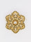 Broche Broche ancienne or jaune email noir diamant taille ancienne 58 Facettes J611