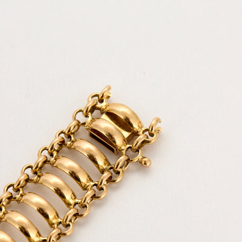 Bracelet Bracelet or jaune à maille fantaisie 58 Facettes SAI03672