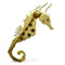Broche Broche hippocampe or jaune Roland Schad et pierres fines 58 Facettes