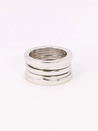 Bague BVLGARI - Bague B.zero1 Large or blanc 58 Facettes J532