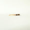 Bague 54 Demi-alliance Or, saphirs et diamants 58 Facettes