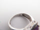 Bague 55 bague MATY or blanc amethyste et diamants 58 Facettes 259030