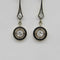 Boucles d'oreilles Boucles d'oreilles pendantes Art déco en or 18 carats, diamants et émail 58 Facettes A2000T