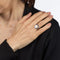 Bague 51 Bague Art Déco Vintage Diamant Émail Cercle Or Jaune 58 Facettes G13365