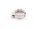 Bague 55 bague CHRISTIAN DIOR gourmette or blanc 58 Facettes 259930