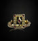 Bague Bague du début du XXe siècle ornée de rubellites et de micro-perles 58 Facettes