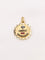 Pendentif Médaille amour Augis ronde Plus qu'hier moins que demain or jaune rubis 58 Facettes J491