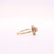 Bague Bague rosace de diamants avec perle fine début 1900 or jaune 58 Facettes 485