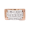 53 Bague "Tank" or rose, platine, diamants. 58 Facettes 34004