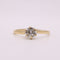 Bague 63 Solitaire or jaune 6 griffes diamant 58 Facettes