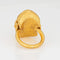 Bague Bague dôme cannelée Ilias Lalaounis taille 6 vintage en or 18 carats, grand bijou de cocktail 58 Facettes G13681
