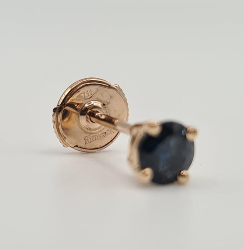 Boucles d'oreilles Boucles d’oreilles or rose et saphir 58 Facettes