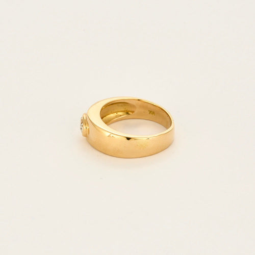 Bague Jonc Diamant Ovale