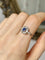 Bague 54 Bague ancienne en or 18K sertie d’un saphir et diamants 58 Facettes