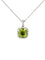 Collier Collier or blanc 18k & péridot 58 Facettes