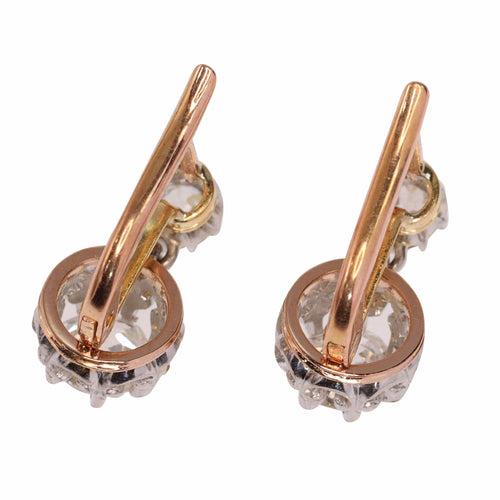 Boucles d'oreilles Boucles d'oreilles Art Déco Diamants : L'élégance des années 1920 en or et platine 58 Facettes 24096-0011