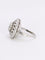 Bague 53 Bague cible double entourage diamants taille ancienne 2 carats 58 Facettes 1153.16