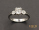 Bague 52 Solitaire en Platine Diamants 58 Facettes A10491