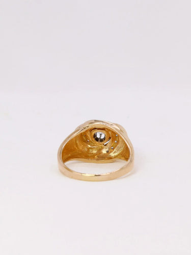 Bague 54 Bague tourbillon or diamants 0,15 ct 58 Facettes J383