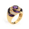 Bague 53 Bague diamant améthyste vintage or jaune calibre taille tourbillon 58 Facettes G13416