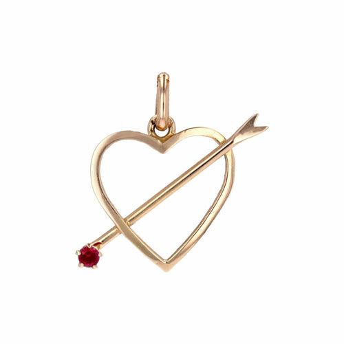 Pendentif Pendentif coeur fléché 58 Facettes 22-001A
