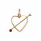Pendentif Pendentif coeur fléché 58 Facettes 22-001A