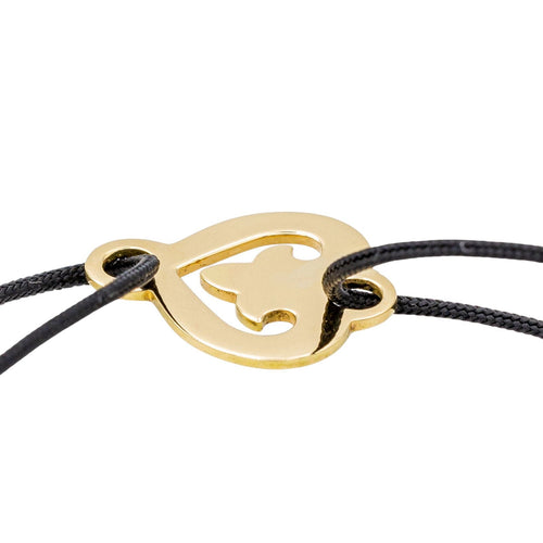 Bracelet O.J. Perrin Bracelet Coeur Légendes Or jaune 58 Facettes 3697041CN