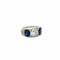 Bague Bague en filigrane avec plaque diamant saphir naturel certifiée Art Déco de 4,10 carats 58 Facettes